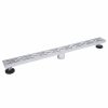 Bath & Kitchen Products B&K Linear Models | 24-In Polished Chrome Off-Set Pattern Linear 2-In Shower Drain