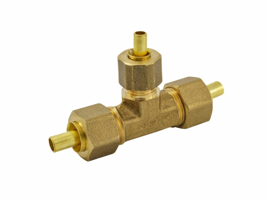 Valves, Fittings & Connectors ProLine Series Compression Fittings | Brass 3/8-In Comp X 3/8-In Comp X 1/4-In Comp Reducing Tee