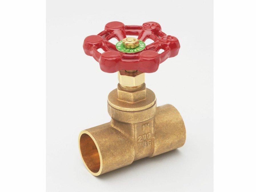 Valves, Fittings & Connectors ProLine Series Plumbing Valves | Brass 1-In Swt X 1-In Swt Compact Pattern Gate Valve - Lead-Free