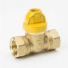 Valves, Fittings & Connectors ProLine Series Gas Valves | 1/2-In Fip Brass 1-Piece Safety Handle Gas Ball Valve Series 7701Gso