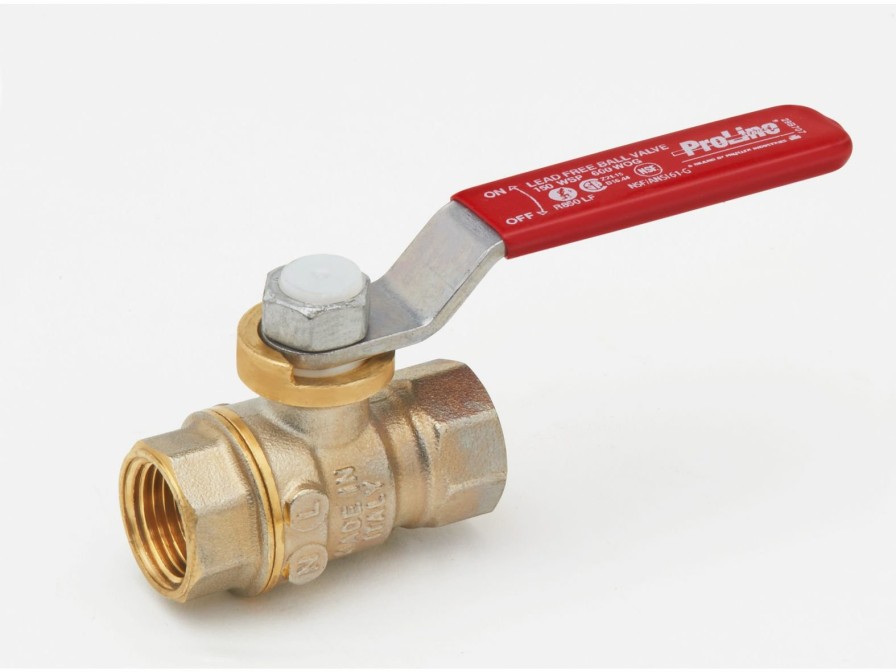 Valves, Fittings & Connectors ProLine Series Ball Valves | Brass 1/8-In Fip X 1/8-In Fip Ball Valve - Lead-Free