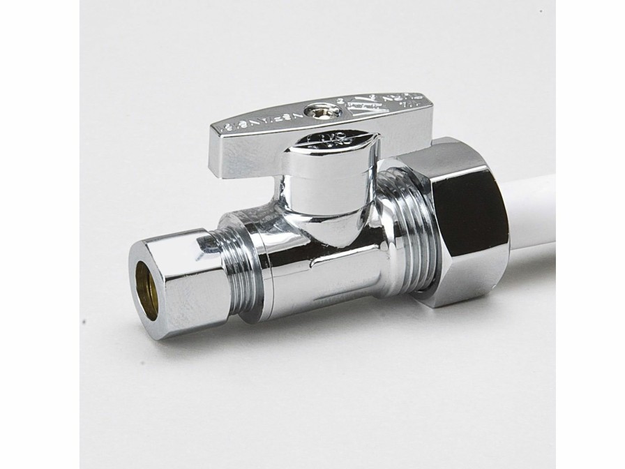 Valves, Fittings & Connectors ProLine Series Straight Stops | Chrome Plated Brass 3/8-In Comp X 3/8-In Comp Straight Stop