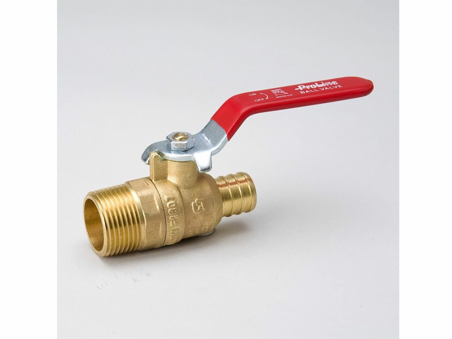 Valves, Fittings & Connectors ProLine Series Ball Valves | Brass 3/4-In Pex X 3/4-In Mip Ball Valve - Lead-Free