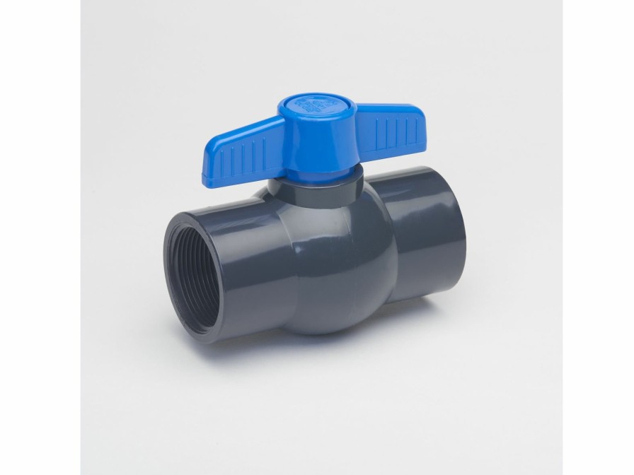 Valves, Fittings & Connectors ProLine Series Ball Valves | Pvc 1-1/2-In Fip X 1-1/2-In Fip Ball Valve Non-Potable Gray