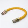 Valves, Fittings & Connectors ProLine Series Yellow Epoxy Coated Flexible Gas Connectors | 24-In 1/2-In Id Yellow Coated Csst Gas Connector - 1/2-In Mip X 1/2-In Fip