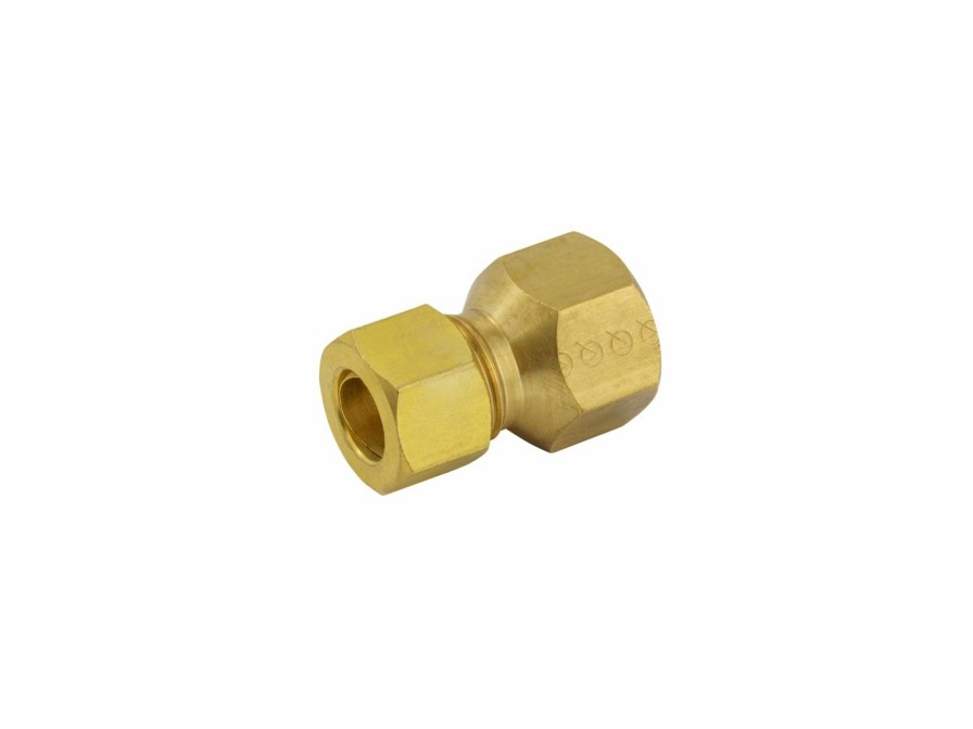 Valves, Fittings & Connectors ProLine Series Flare Fittings | Brass 3/8-In Fl X 3/8-In Comp Fine Thread Compression Adapter