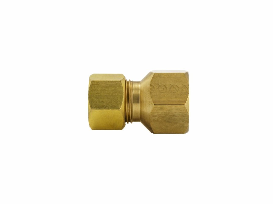 Valves, Fittings & Connectors ProLine Series Flare Fittings | Brass 3/8-In Fl X 3/8-In Comp Fine Thread Compression Adapter