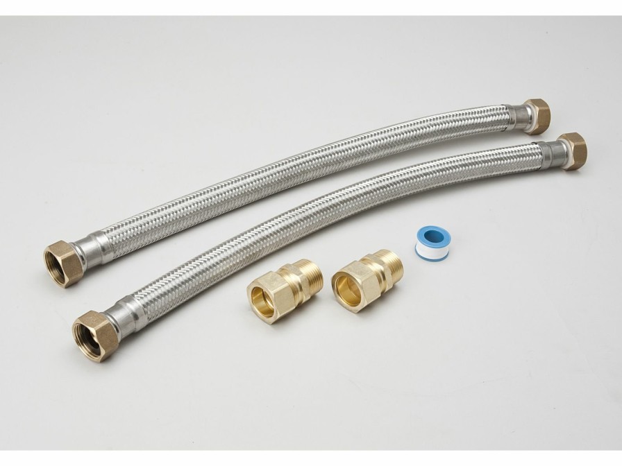 Valves, Fittings & Connectors ProLine Series Appliance Connectors | 3/4-In Fip X 3/4-In Fip X 18-In Braided Stainless Steel Electric Water Heater Connector Kit