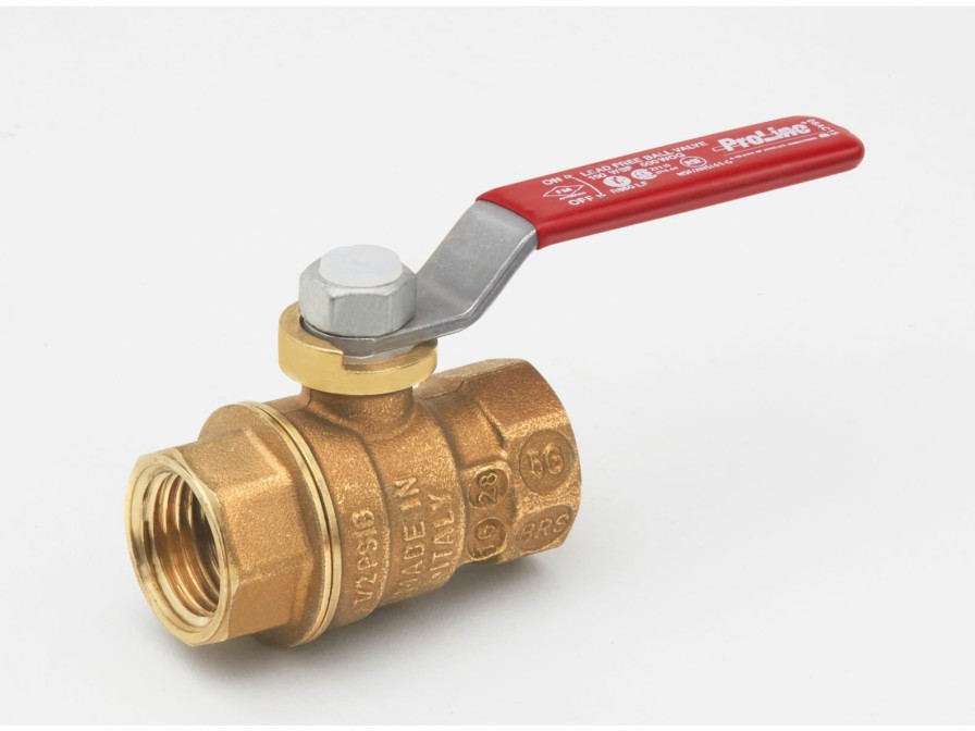 Valves, Fittings & Connectors ProLine Series Ball Valves | Brass 1/4-In Fip X 1/4-In Fip Ball Valve - Lead-Free