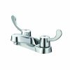 Bath & Kitchen Products B&K Lavatory | Two Metal Ada Lever Handle Less Pop-Up- Round Base - Brass Waterways - Chrome