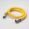 Valves, Fittings & Connectors ProLine Series Yellow Epoxy Coated Flexible Gas Connectors | 12-In 3/4-In Id Yellow Coated Csst Gas Connector - 3/4-In Mip X 3/4-In Fip