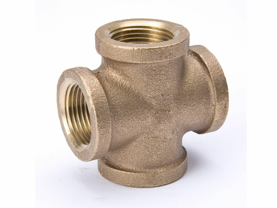 Piping Systems Southland Fittings | 3/8-In Fip Red Brass Cross