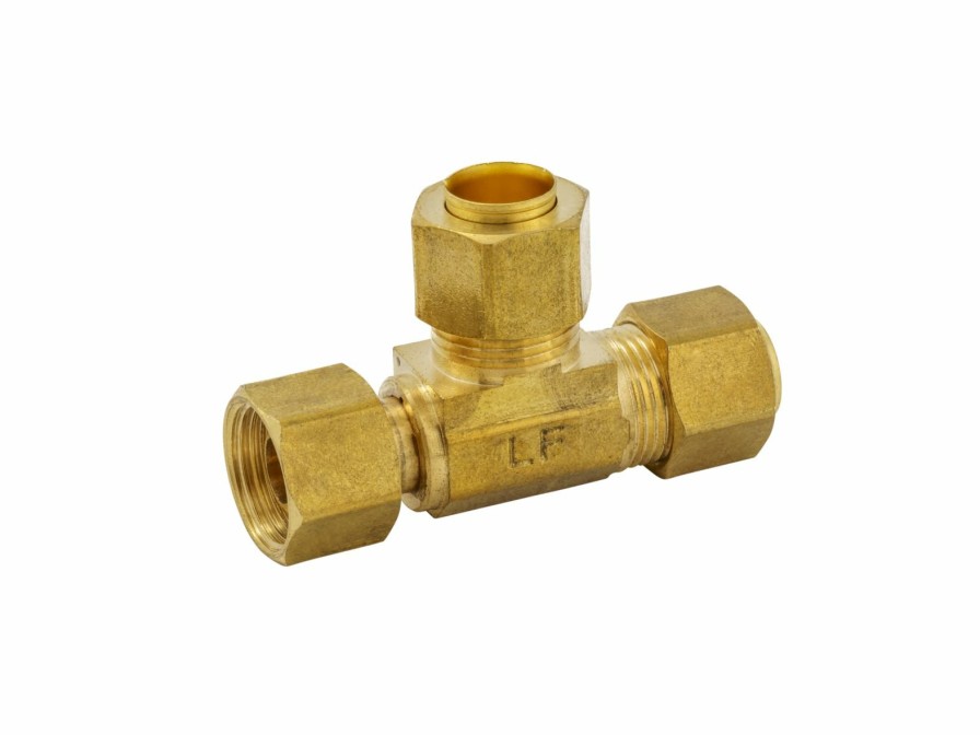 Valves, Fittings & Connectors ProLine Series Compression Fittings | Brass 3/8-In Comp X 3/8-In Comp Adapter Tee