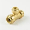 Valves, Fittings & Connectors ProLine Series Brass Push Fit | 3/4-In Pf X 1/2-In Pf Brass Push Fit Reducing Tee