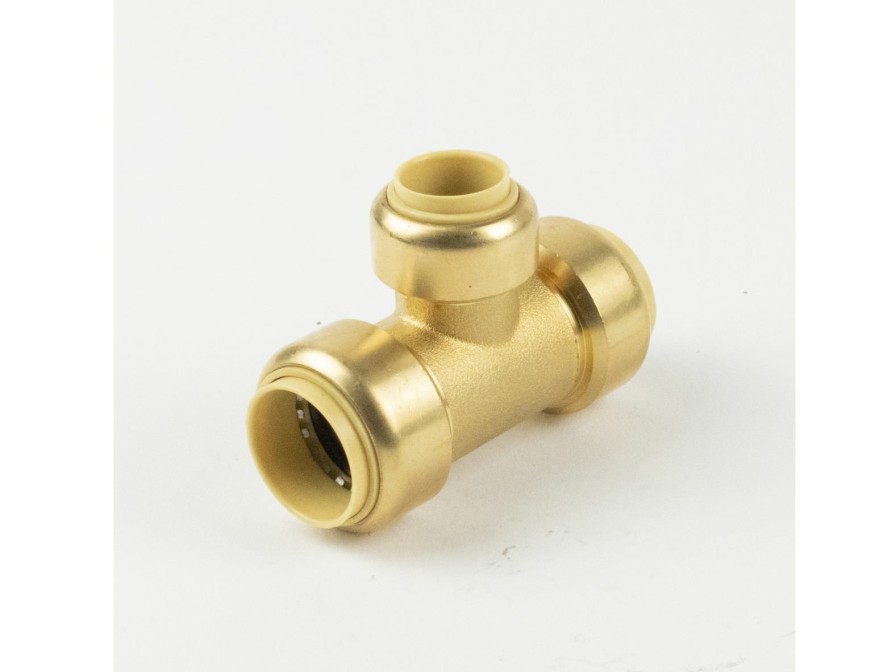 Valves, Fittings & Connectors ProLine Series Brass Push Fit | 3/4-In Pf X 1/2-In Pf Brass Push Fit Reducing Tee