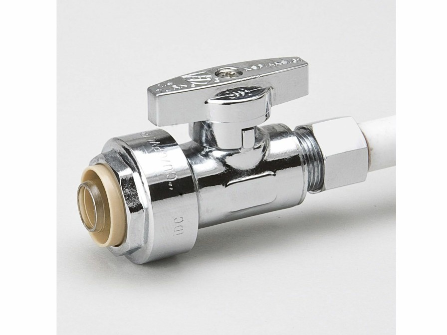 Valves, Fittings & Connectors ProLine Series Straight Stops | Chrome Plated Brass 1/2-In Pf X 1/4-In Comp Straight Stop