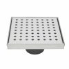 Bath & Kitchen Products B&K Square Models | 8-In Brushed Nickel Zero Pattern Square 2-In Shower Drain