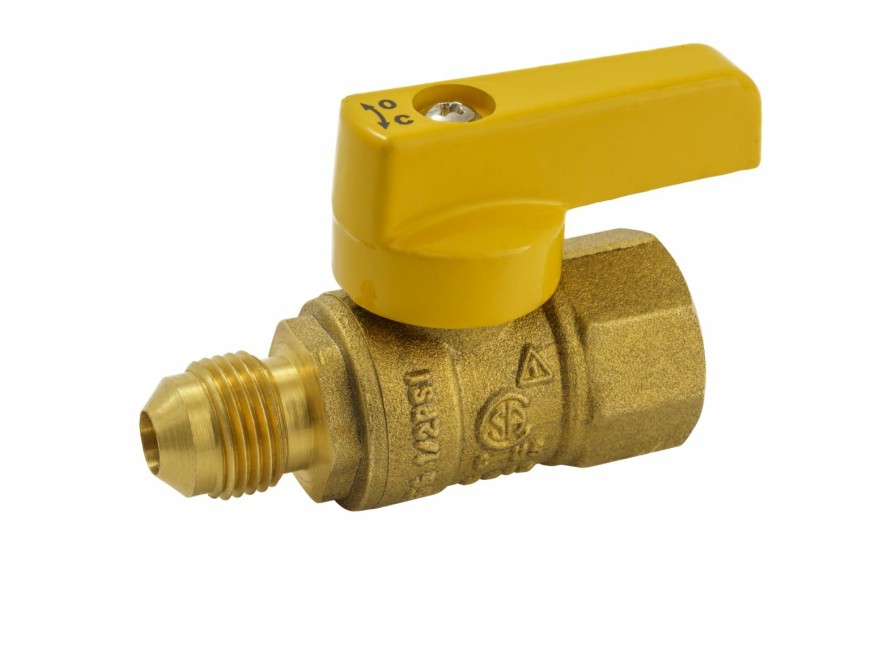 Valves, Fittings & Connectors ProLine Series Flare Fittings | Brass 3/8-In Fl X 1/2-In Fip Shut-Off Valve