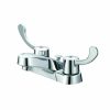 Bath & Kitchen Products B&K Lavatory | Two Metal Ada Lever Handle W/ Grid Drain - Round Base - Chrome