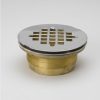 Bath & Kitchen Products B&K Drains & Strainers | 4-1/2-In Brass Threaded Shower Drain With Polished Chrome Grid