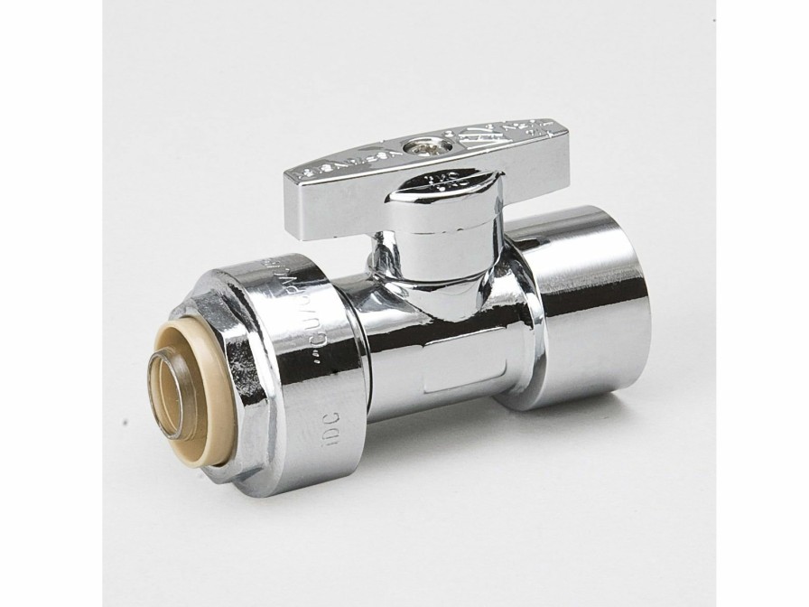 Valves, Fittings & Connectors ProLine Series Straight Stops | Chrome Plated Brass 1/2-In Pf X 7/16-In Slip Straight Stop