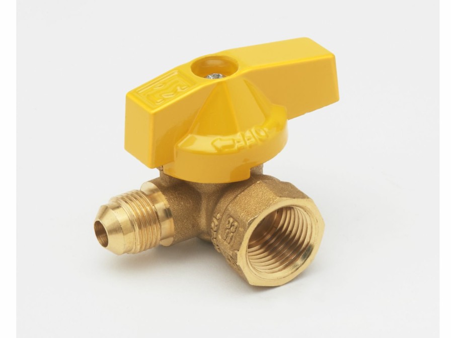 Valves, Fittings & Connectors ProLine Series Gas Valves | Brass 15/16-In Fl X 3/4-In Fip 1-Pc Body Angle Gas Valve