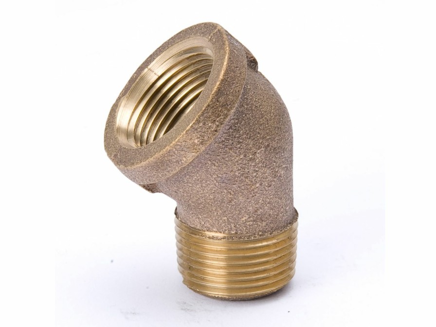 Piping Systems Southland Fittings | 1/8-In Fip X Mip Red Brass 45° Elbow