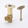 Valves, Fittings & Connectors ProLine Series Gas Valves | Polished Brass 1/2-In Fip X 1/2-In Fip Angle Log Lighter Valve