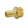 Valves, Fittings & Connectors ProLine Series Garden Hose Fittings | Brass 5/8-In Barb X 3/4-In Mht Adapter