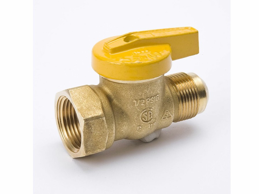 Valves, Fittings & Connectors ProLine Series Gas Valves | Brass 1/2-In Fl X 1/2-In Fip 1-Pc Body Gas Valve