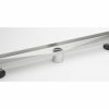 Bath & Kitchen Products B&K Linear Models | 60-In Brushed Nickel Off-Set Pattern Linear 2-In Shower Drain