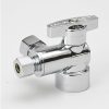 Valves, Fittings & Connectors ProLine Series Dual Outlet Stops | Chrome Plated Brass 1/2-In Fip X 3/8-In Comp X 1/4-In Comp Dual Outlet Stop