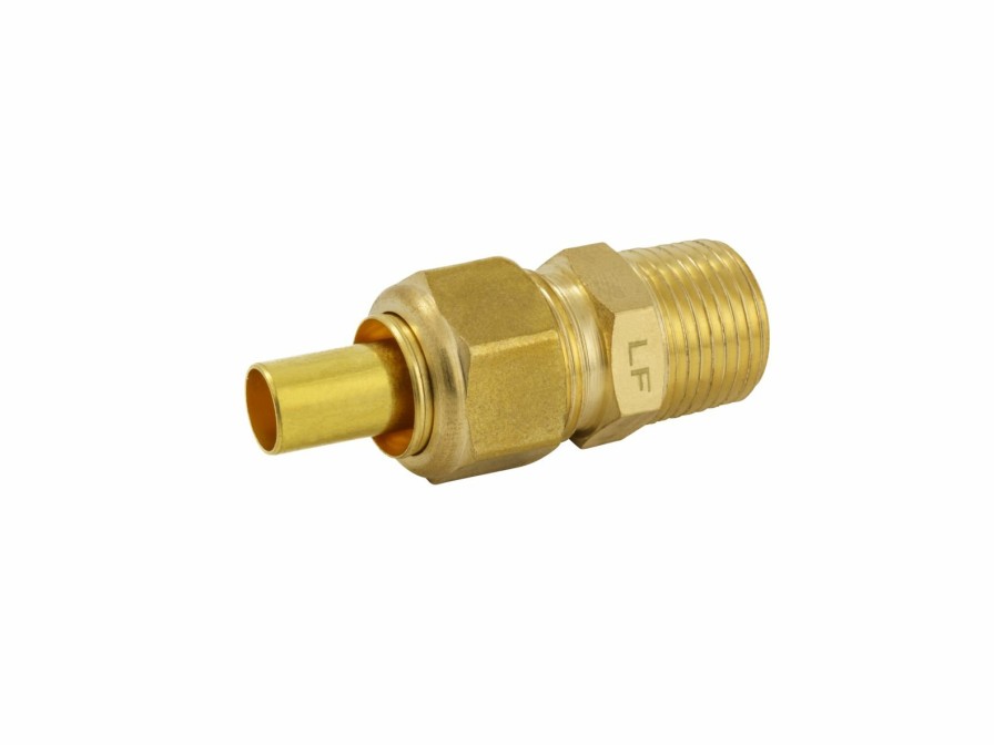 Valves, Fittings & Connectors ProLine Series Compression Fittings | Brass 1/2-In Comp X 3/8-In Mip Connector