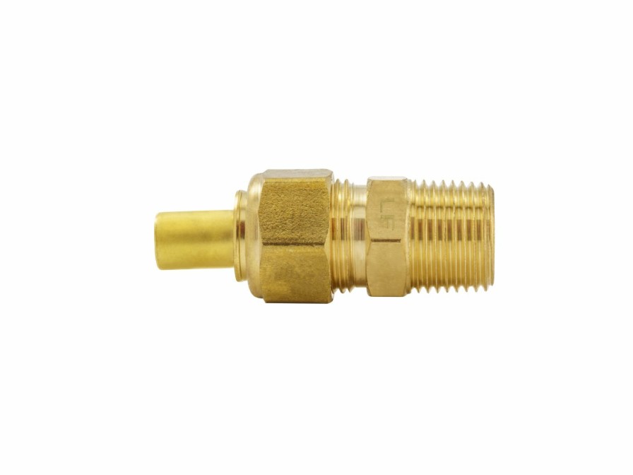 Valves, Fittings & Connectors ProLine Series Compression Fittings | Brass 1/2-In Comp X 3/8-In Mip Connector