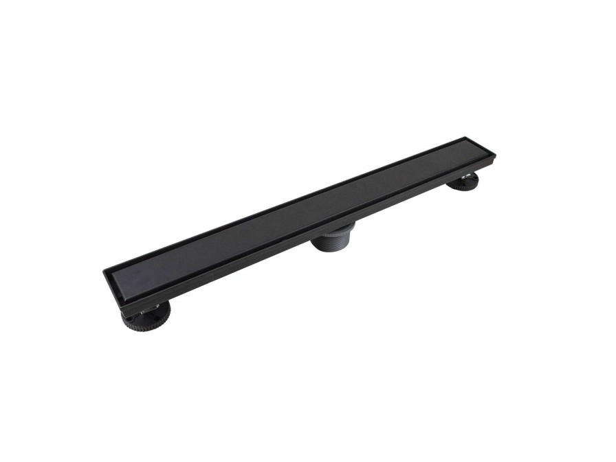 Bath & Kitchen Products B&K Linear Models | 36-In Matte Black Tile-In Linear 2-In Shower Drain