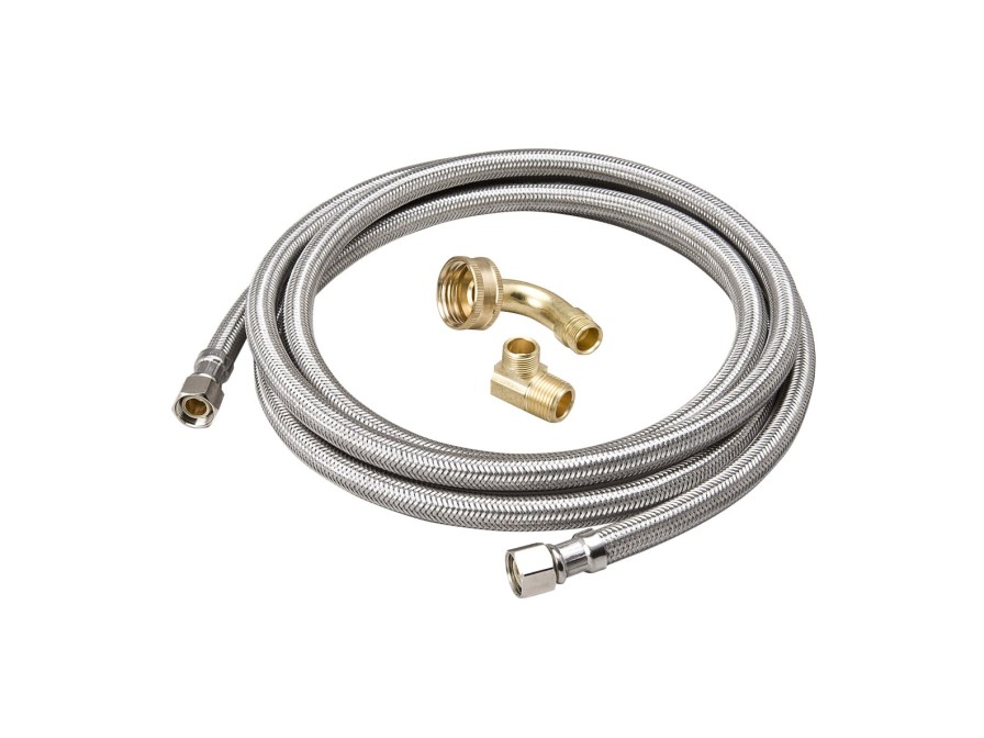 Valves, Fittings & Connectors ProLine Series Appliance Connectors | 3/8-In Comp X 3/8-In Comp X 48-In Braided Sainless Steel Dishwasher Connector