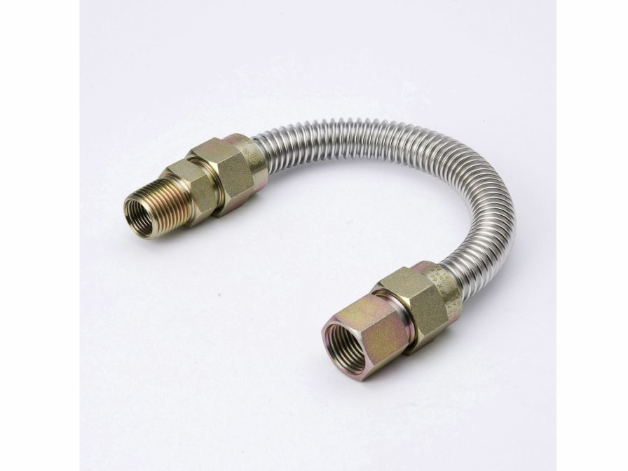 Valves, Fittings & Connectors ProLine Series Uncoated Flexible Gas Connectors | 12-In 1/2-In Id Csst Gas Connector - 1/2-In Mip X 1/2-In Fip