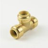 Valves, Fittings & Connectors ProLine Series Brass Push Fit | 1-In Pf Brass Push Fit Tee