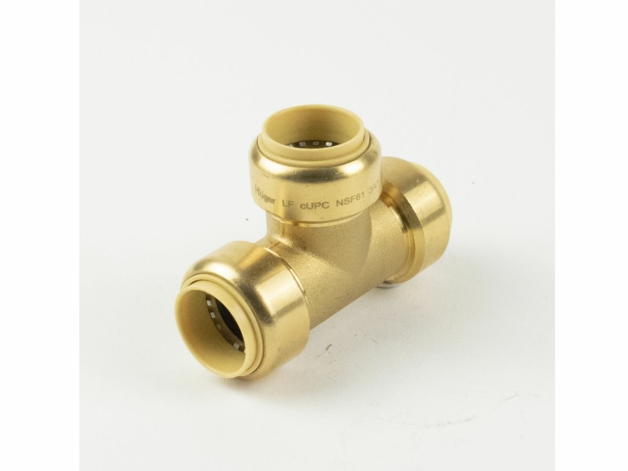 Valves, Fittings & Connectors ProLine Series Brass Push Fit | 1-In Pf Brass Push Fit Tee