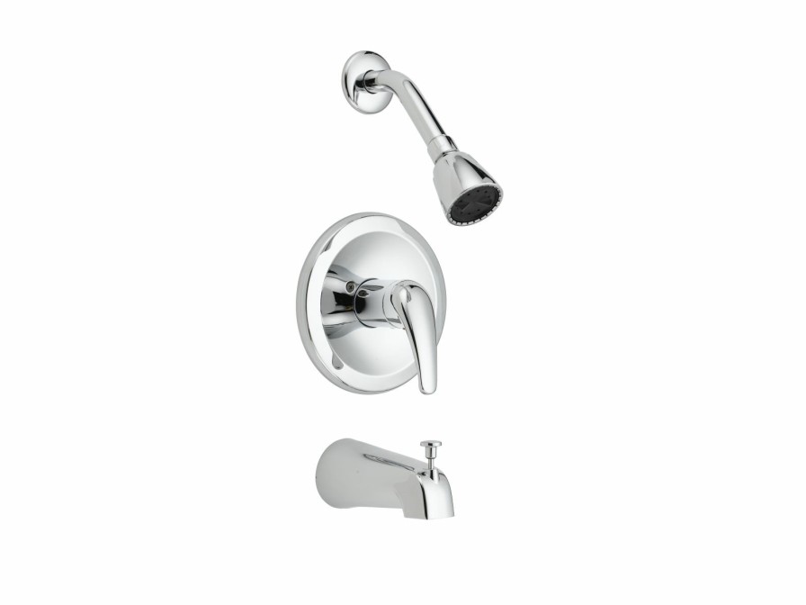 Bath & Kitchen Products B&K Tub & Shower | Single Metal Lh W/ Showerhead & Spout - Chrome