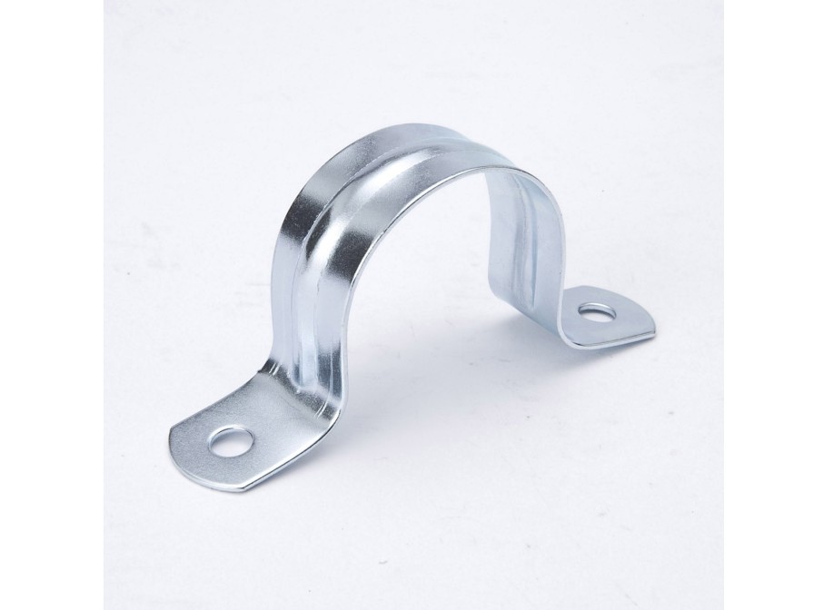 Valves, Fittings & Connectors ProLine Series Galvanized Steel | Galvanized Steel 1-1/4-In 2-Hole Strap (4-Bag)