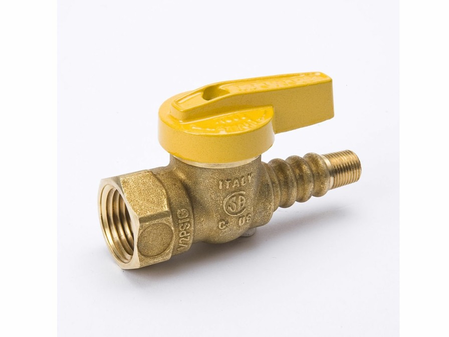 Valves, Fittings & Connectors ProLine Series Gas Valves | Brass 1/2-In Fip X 1/8-In Mip 1-Pc Body Texas Pattern Gas Valve