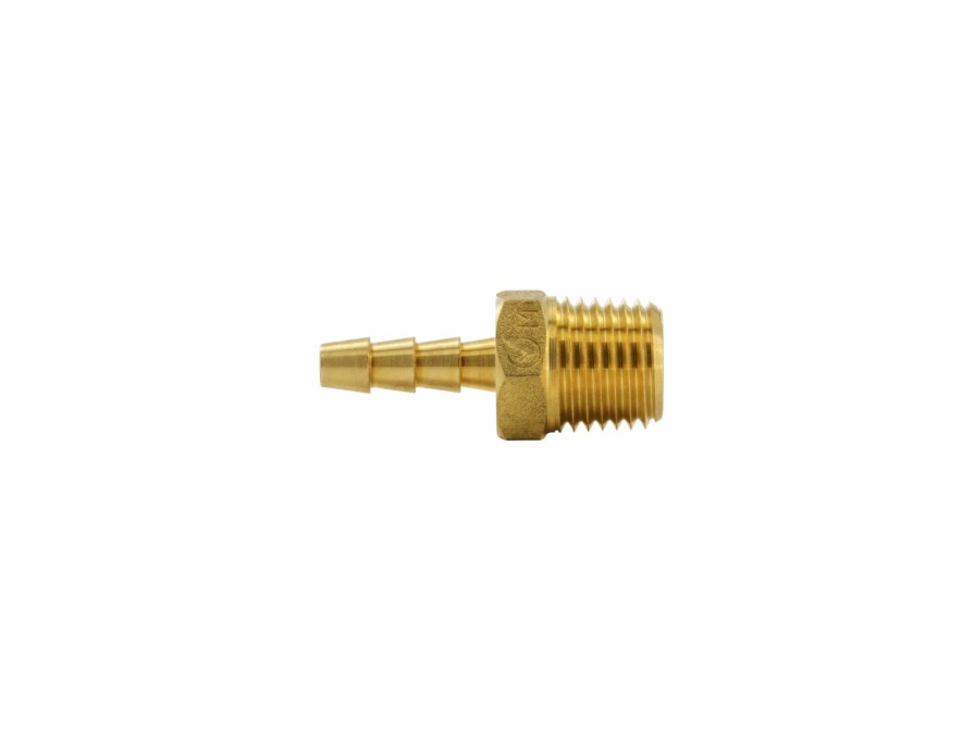 Valves, Fittings & Connectors ProLine Series Brass Barbed Fittings | Brass 3/16-In Barb X 1/4-In Mip Male Adapter