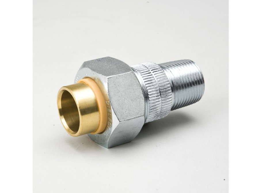 Valves, Fittings & Connectors ProLine Series | Galvanized Steel 1/2-In Mip X 1/2-In Swt Dielectric Union