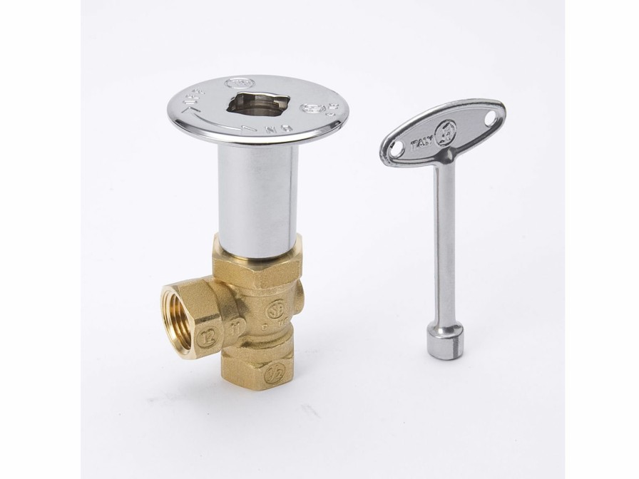 Valves, Fittings & Connectors ProLine Series Gas Valves | Chrome Plated Brass 1/2-In Fip X 1/2-In Fip Angle Log Lighter Valve