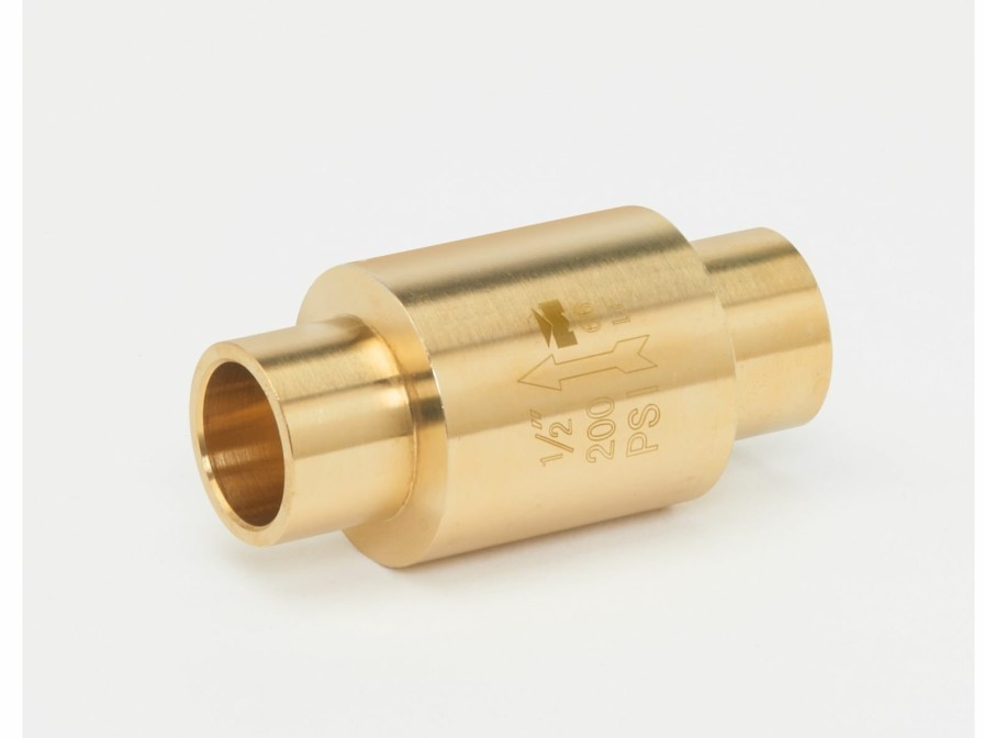 Valves, Fittings & Connectors ProLine Series Plumbing Valves | Brass 1/2-In Swt X 1/2-In Swt In-Line Check Valve - Lead-Free