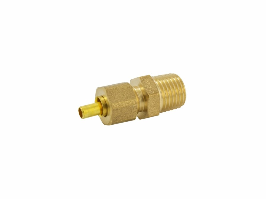 Valves, Fittings & Connectors ProLine Series Compression Fittings | Brass 1/4-In Comp X 1/4-In Mip Connector