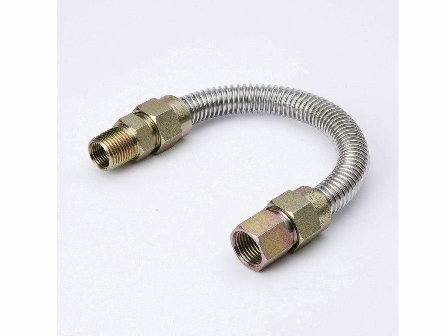 Valves, Fittings & Connectors ProLine Series Uncoated Flexible Gas Connectors | 24-In 1/2-In Id Csst Gas Connector - 1/2-In Mip X 1/2-In Fip