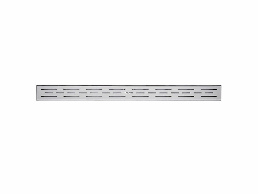 Bath & Kitchen Products B&K Linear Models | 24-In Brushed Nickel Off-Set Pattern Linear 2-In Shower Drain