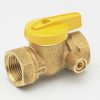 Valves, Fittings & Connectors ProLine Series Gas Valves | Brass 3/4-In Fip X 3/4-In Fip Gas Valve W/Side Tap